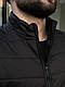 Чоловіча куртка чорна демісезонна на блискавці без капюшона, Стильна коротка чорна куртка весняна осінка - фото 4 - id-p2332967099