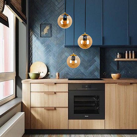 Бронзова люстра з 15см кулями (56-PR150F-3 BRZ+BR), фото 2