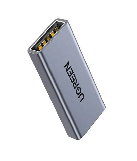 З'єднувач UGREEN USB 3.0 Female to USB 3.0 Female Adapter адаптер-перехідник прямий Grey (US381), фото 1