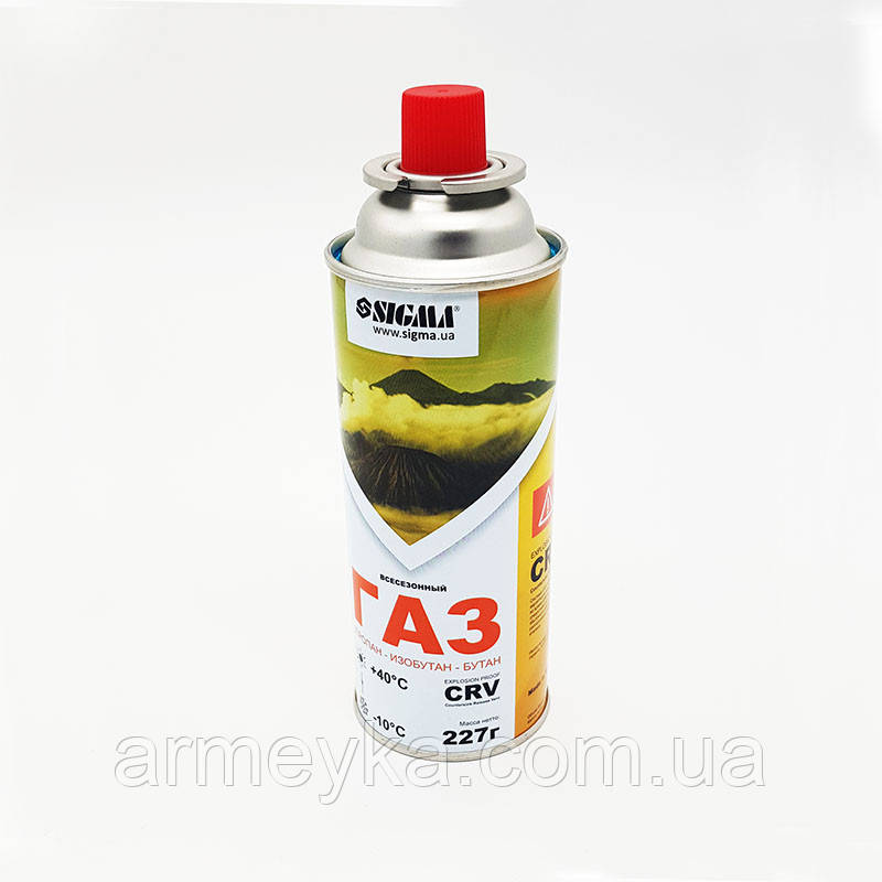 Баллон газовый sigma, для портативных газовых приборов комбинированный пропан/изобутан/бутан UA - фото 2 - id-p1691635409