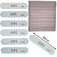 Пилочка для ногтей двухсторонняя OPI - мини овальная, 25 шт./уп. (8,5 см.)