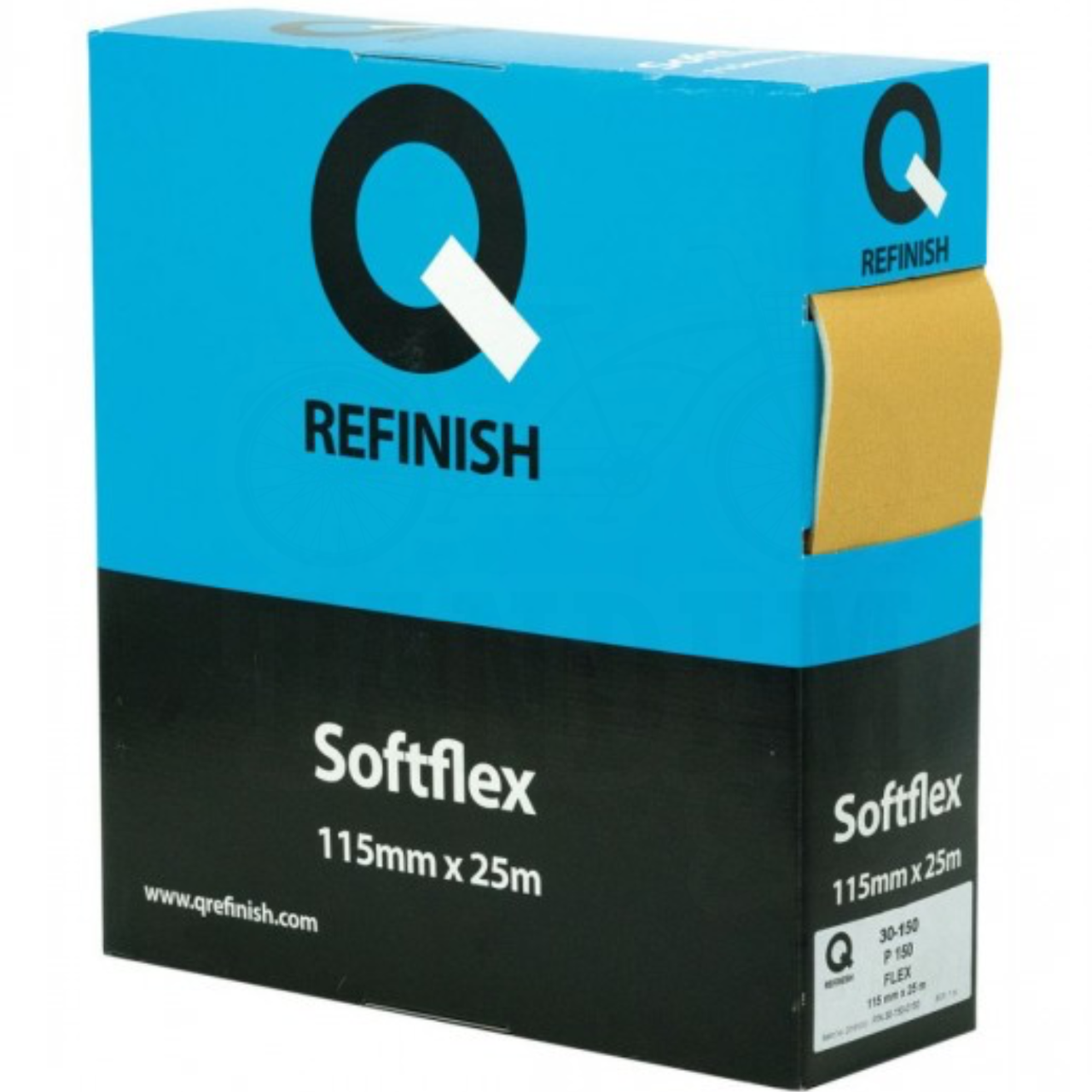 Абразив на поролоновій основі в рулоні Q-Refinish 30-150 Softlex, 115 мм x 25 м P800