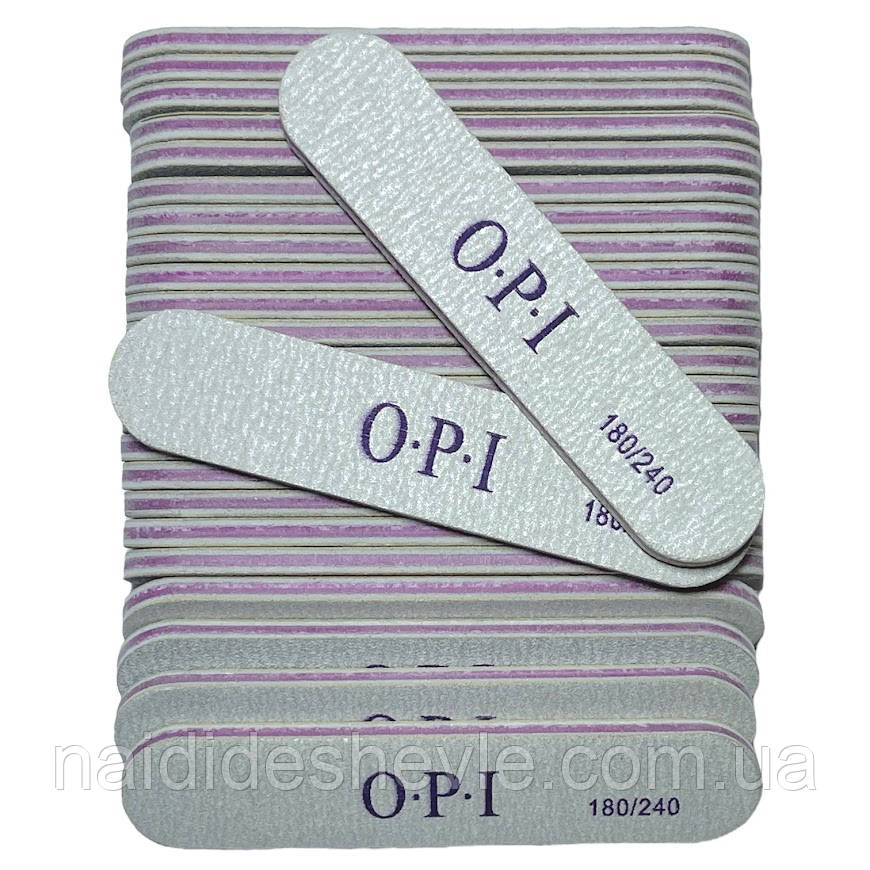 Пилка двостороння OPI - міні 25 шт. 180/240