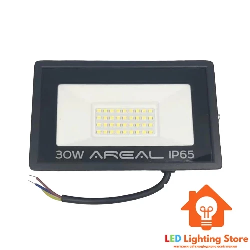 Світлодіодний LED прожектор 30W 2400Lm 6200K IP65 AREAL PR-30 Гарантія - 1 рік