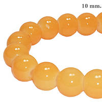 Бусины 10 мм для Бижутерии Персиковые, Оранжево Желтые Светлые, тон 121, Фурнитура на Бижутерию для Рукоделия