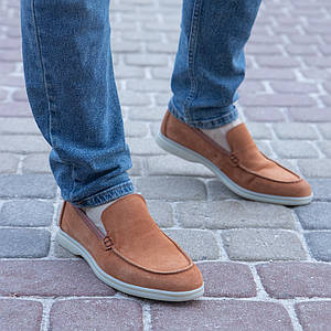 Світлі чоловічі туфлі із замші 40 41 42 44