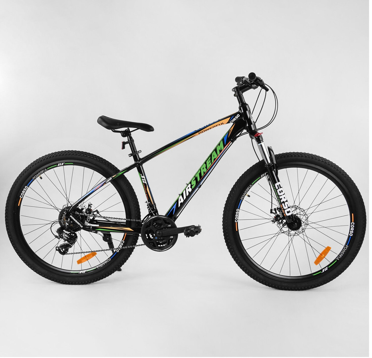 Спортивный велосипед Corso AirStream PowerFul на 27,5 дюймов, зеленый 80709, фото 1