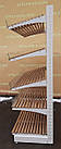 Торгові хлібні стелажі «Колумб» 200х125 см., кремові, подіум + 4 лотки, Б/у, фото 5