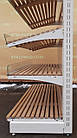 Торгові хлібні стелажі «Колумб» 200х125 см., кремові, подіум + 4 лотки, Б/у, фото 10