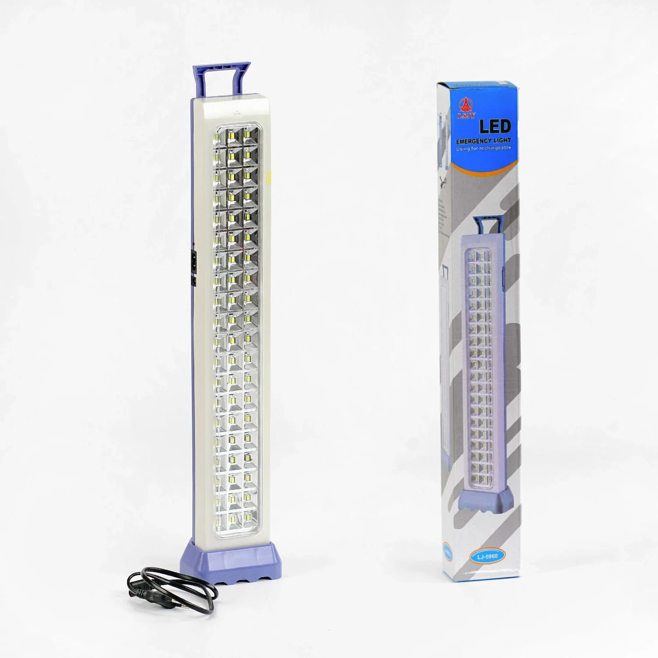 Ліхтар лампа світлодіодна акумуляторна C 57052, 2х1200mAh, 2 різ. роботи, кабель заряджання 220 V, кріплення,, фото 1