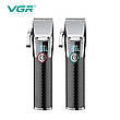 Професійна машинка для стрижки з підставкою VGR Professional Black (V-682-BL), фото 6