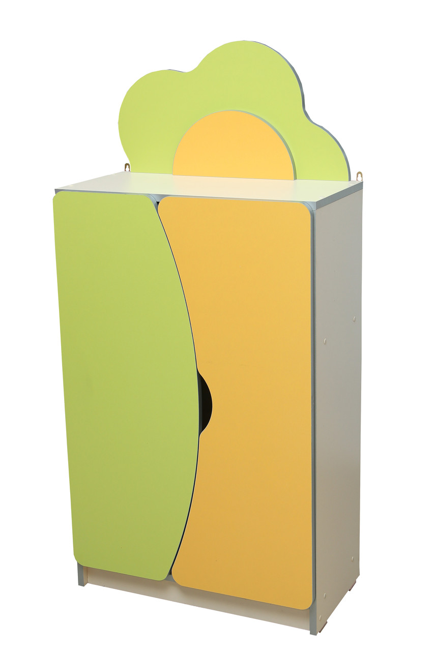 Стелаж для іграшок "Квіткова поляна" секція з дверцятами, фото 1