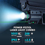 Піддульний ліхтар із лазерним цілевказівником EZshoot Зелений промінь, фото 3