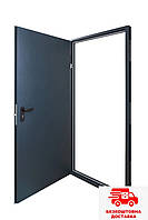 Дверь металлическая из 2 листов без наличников 860/960х2020х30 мм Л/П серая