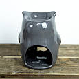 Аромалампа керамічна Кіт сірий для ефірних олій, фото 3