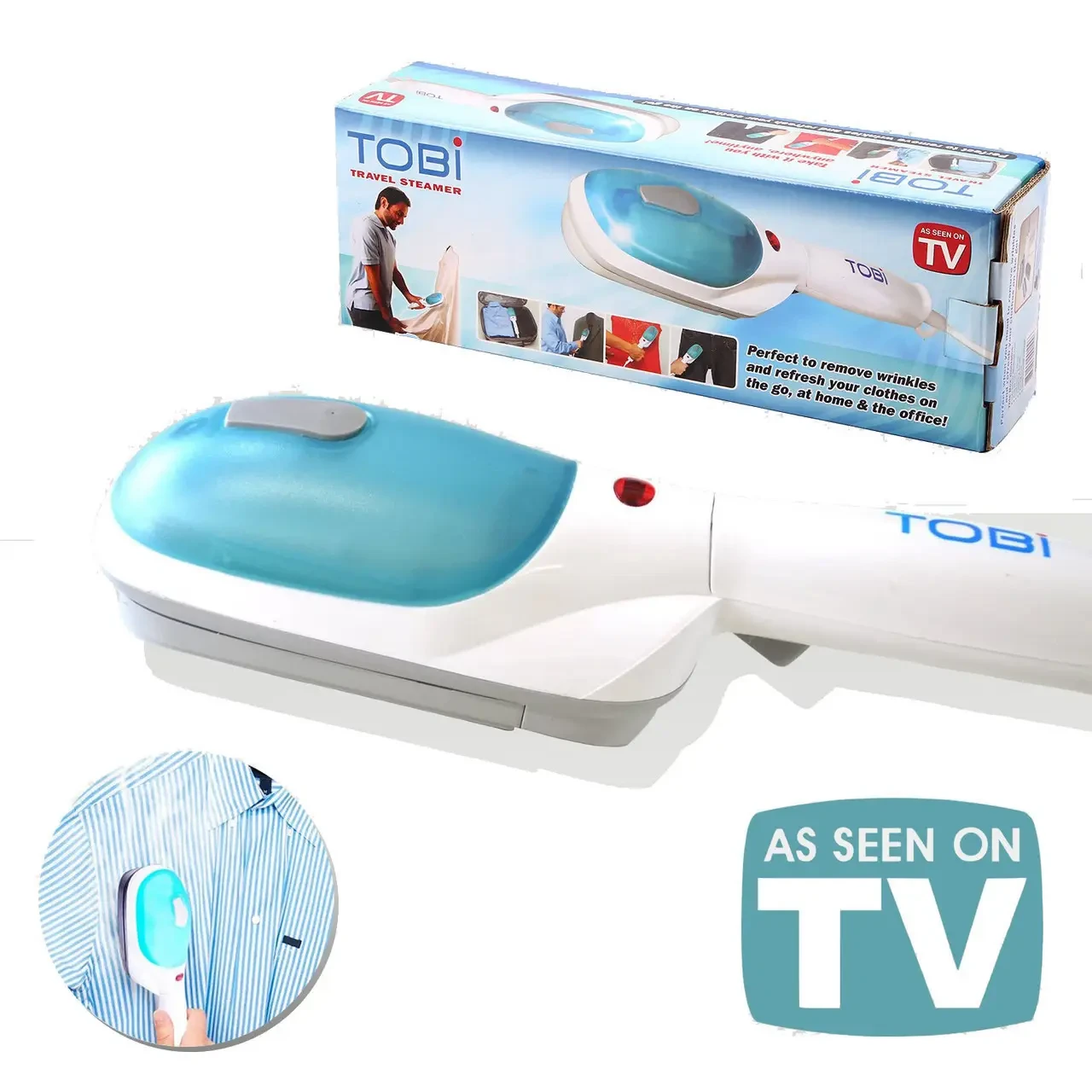 Щітка відпарювач для одягу TOBI Travel Steamer