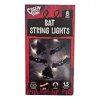 Гирлянда Creepy Town Bat String Lights Halloween 8s 150cm