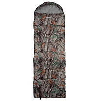 Спальний мішок до -5°C 220х75 см туристичний спальник з капюшоном Ranger Germes Camo RA6637, фото 4