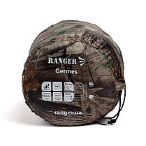 Спальний мішок до -5°C 220х75 см туристичний спальник з капюшоном Ranger Germes Camo RA6637, фото 6