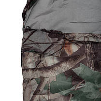 Спальний мішок до -5°C 220х75 см туристичний спальник з капюшоном Ranger Germes Camo RA6637, фото 3
