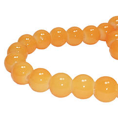 Намистини 4 мм для Біжутерії Персикові, Помаранчево Жовті Світлі, тон 121, Фурнітура на Біжутерію, Рукоділля