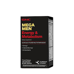 Вітаміни для чоловіків GNC Mega Men Energy & Metabolism 180 капс. ( на 90 днів ) ( термін по 05.23 )