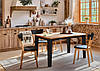 Стіл кухонний нерозкладний столик обідній дерев'яний столи столики на кухню у вітальню кімнату зал кафе Йорк140 х 80 х 75 см, фото 8
