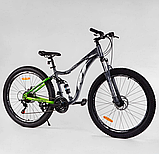 Спортивный велосипед полуфет Corso R1 на 27,5 дюймов, зеленый 84734, фото 2