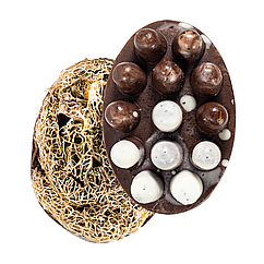 Натуральне мило скраб із люфою Top Beauty з ароматом шоколаду