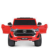 Дитячий електромобіль на акумуляторі Джип Toyota Hilux M 4919, Червоний, фото 3