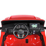 Дитячий електромобіль на акумуляторі Джип Toyota Hilux M 4919, Червоний, фото 7