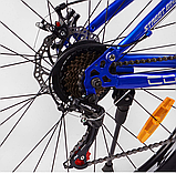 Спортивный велосипед полуфет Corso R1 на 27,5 дюймов, синий 69979, фото 7