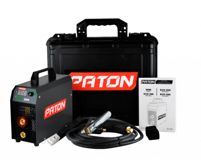 Зварювальний інверторний апарат PATON ECO-200-С + кейс