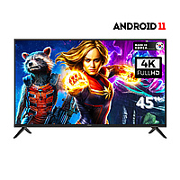 Телевізор СМАРТ WI-FI Hisense 45" Smart-TV/Full HD/DVB-T2/USB Android 13.0 + пульт ДК