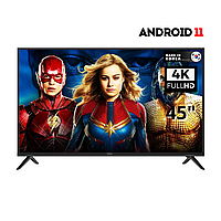Телевизор СМАРТ WI-FI Liberton 45" Smart-TV/Full HD/DVB-T2/USB Android 13.0 + пульт ДУ
