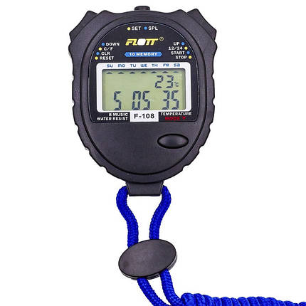 Секундомір для проведення спортивних змагань FLOT, 8 результатів пам'яті, фото 1