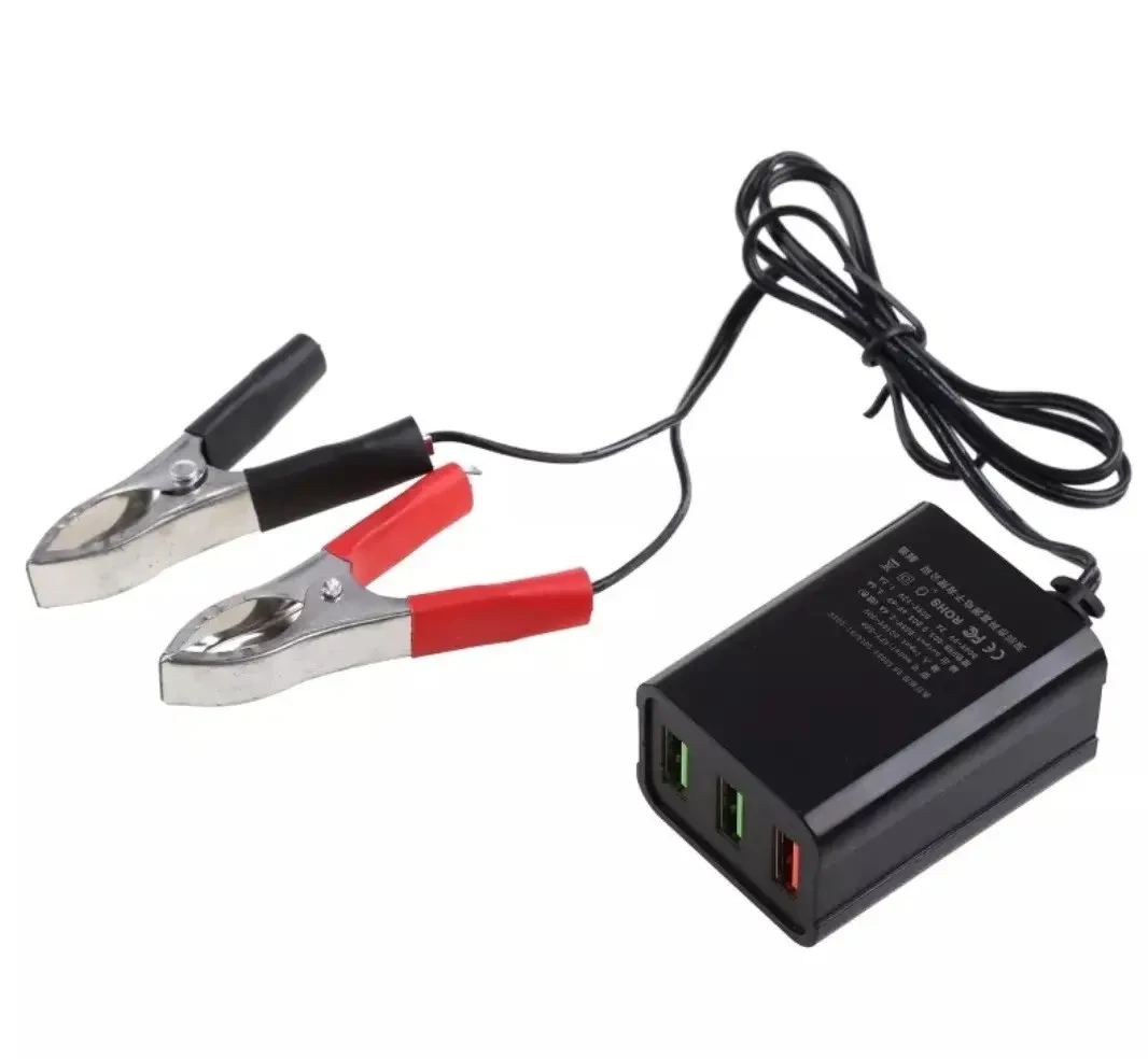 Адаптер-конвертер DC12V-24V QC3.0 USB 5V3А (міні-інвертор)