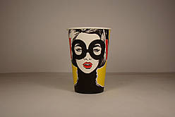 Паперовий одноразовий стаканчик WooW 340 мл - 50шт/уп кр 80