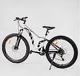 Спортивный велосипед полуфет Corso R1 на 27,5 дюймов, белый 38307, фото 2