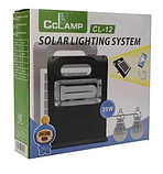 Міцний яскравий акумуляторний ліхтарик на сонячній панелі Cclamp CL-12 Power bank 2 лампочки з повербанком, фото 5