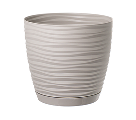 Горщик Сахара Петит 27 см з підставкою Світло-сірий