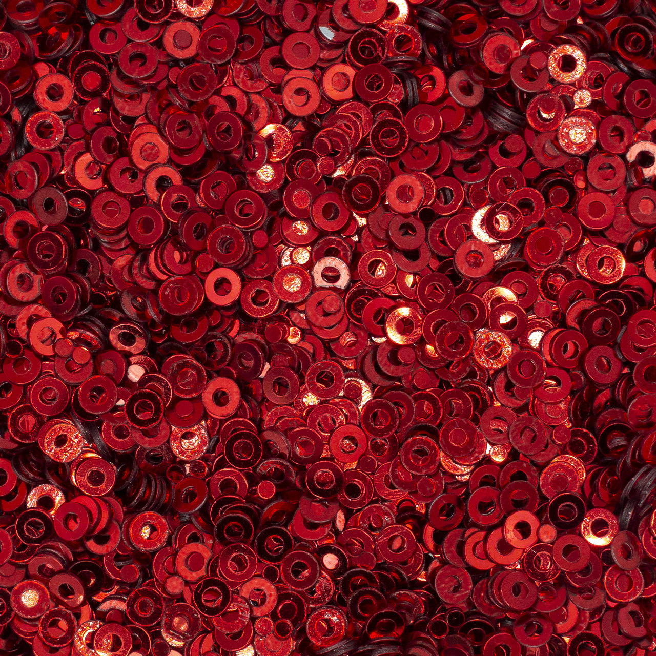 Паєтки круглі 3 мм 25 г Червоний, фото 1