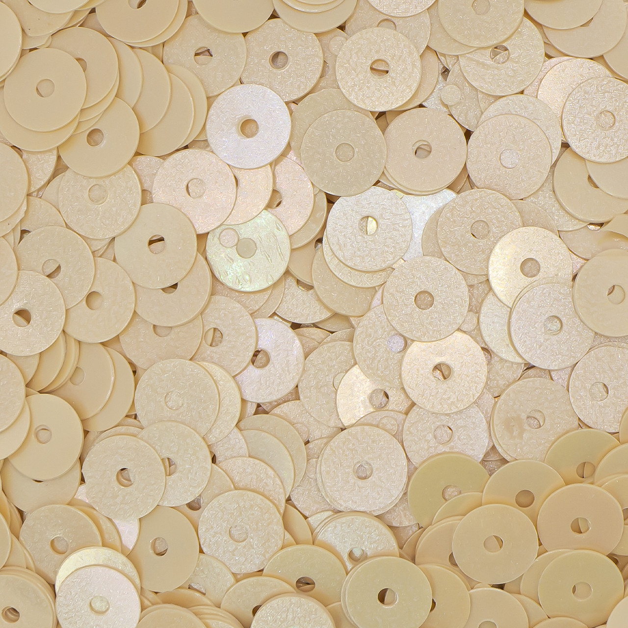 Паєтки круглі 5 мм 25 г Бежевий, фото 1