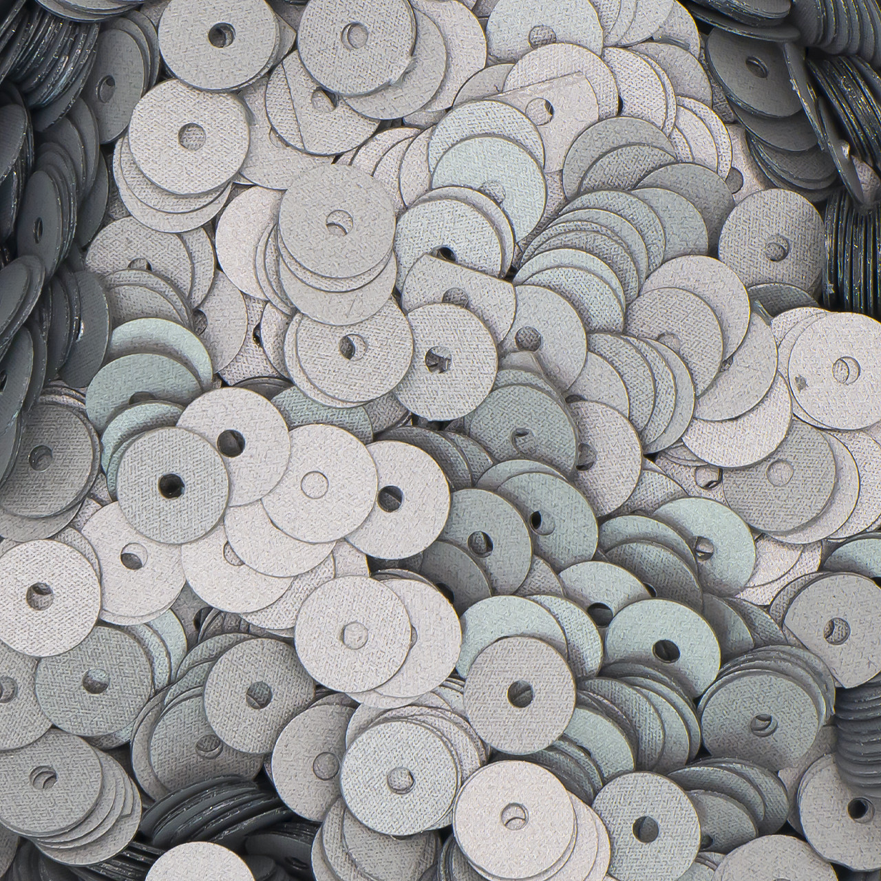 Паєтки круглі 5 мм 250 г Сірий матовий, фото 1