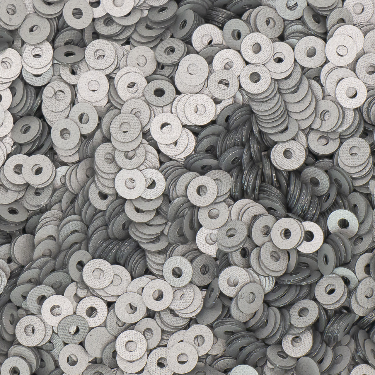 Паєтки круглі 3 мм 25 г Сірий матовий, фото 1