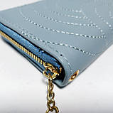 Гаманець жіночий блакитний серце на блискавці 2033, фото 4