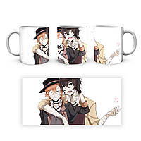 Чашка кружка Gee! Bungou Stray Dogs Великий из Бродячих Псов Чуя Дазай BSD 27