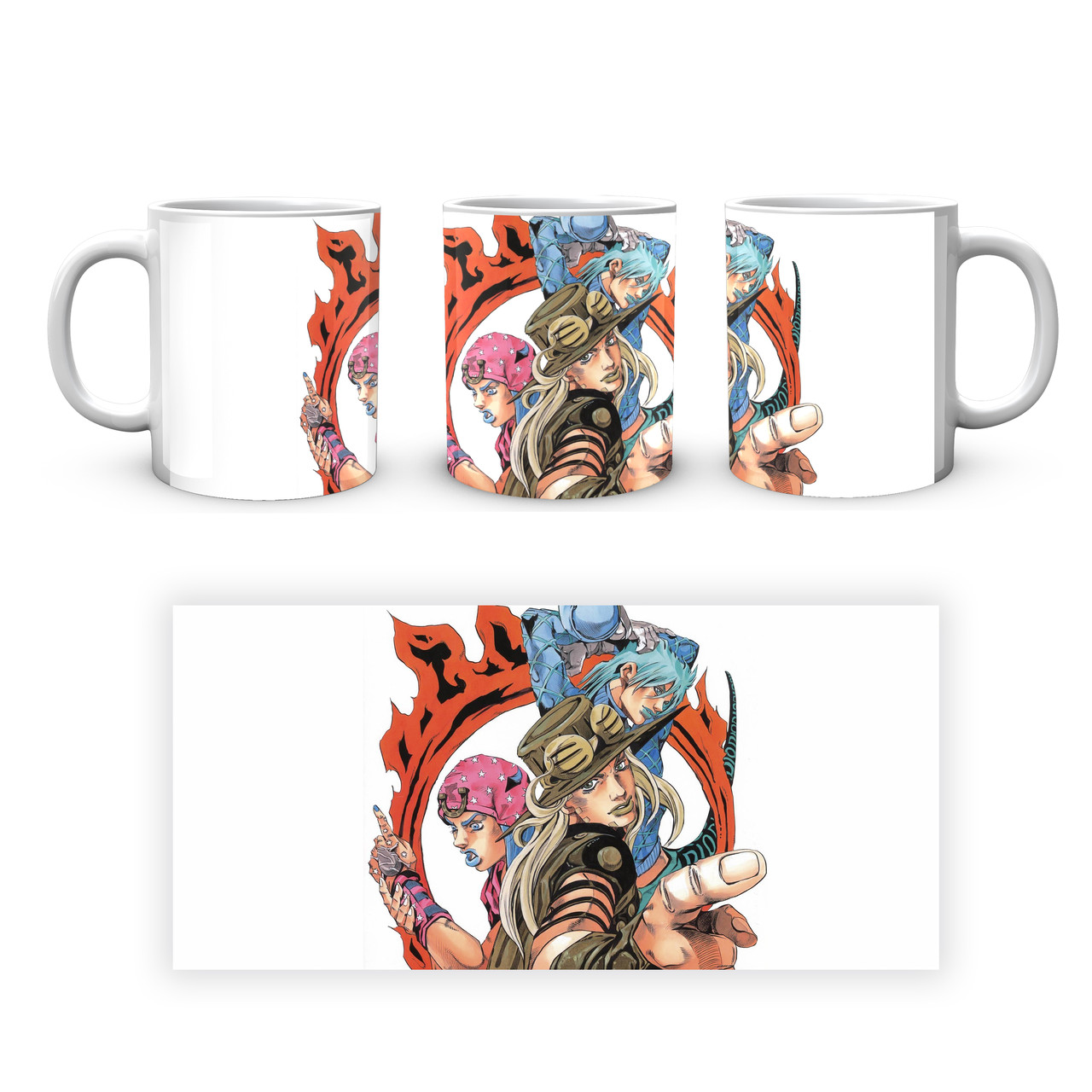 Чашка кружка Gee! JoJo's Bizarre Adventure Неймовірні пригоди ДжоДжо:Гонка сталева куля JJSBR 17