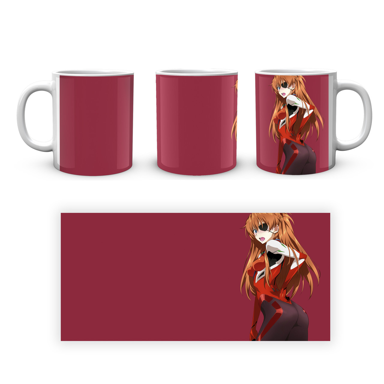 Чашка кружка Gee! Evangelion Євангеліон Аска EVA 002.09, фото 1