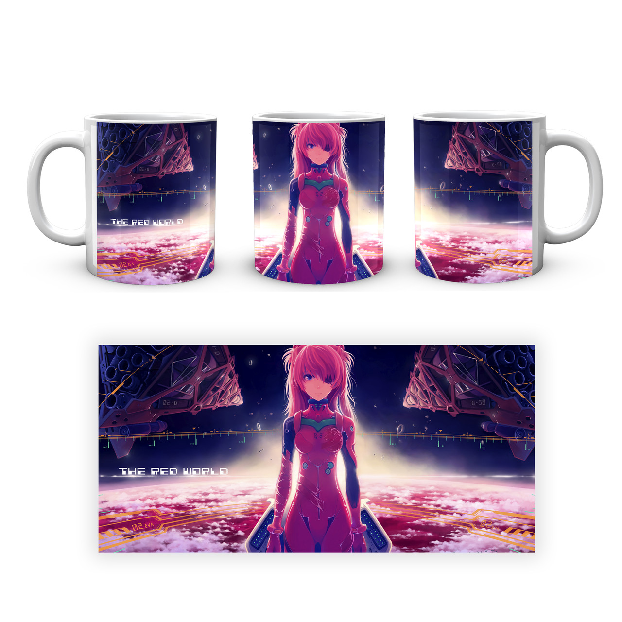 Чашка кружка Gee! Evangelion Євангеліон Аска EVA 002.11, фото 1